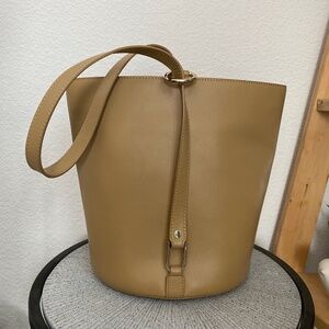 Tan OAD New York Bucket Bag